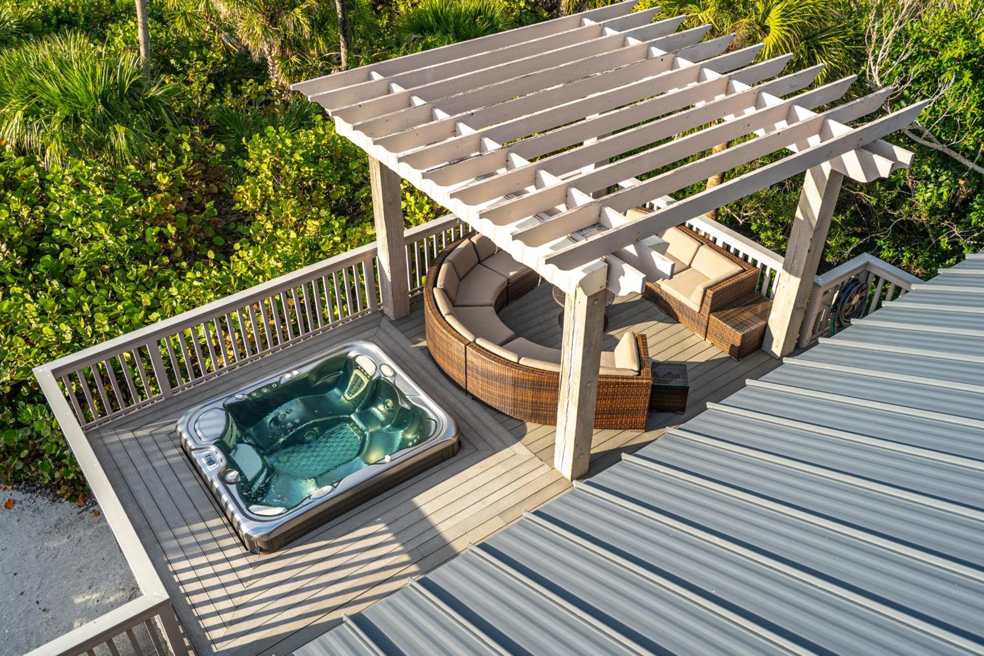 Beachfront,V Private, 360 Views, Sunsets, Hottub Captiva Island Esterno foto
