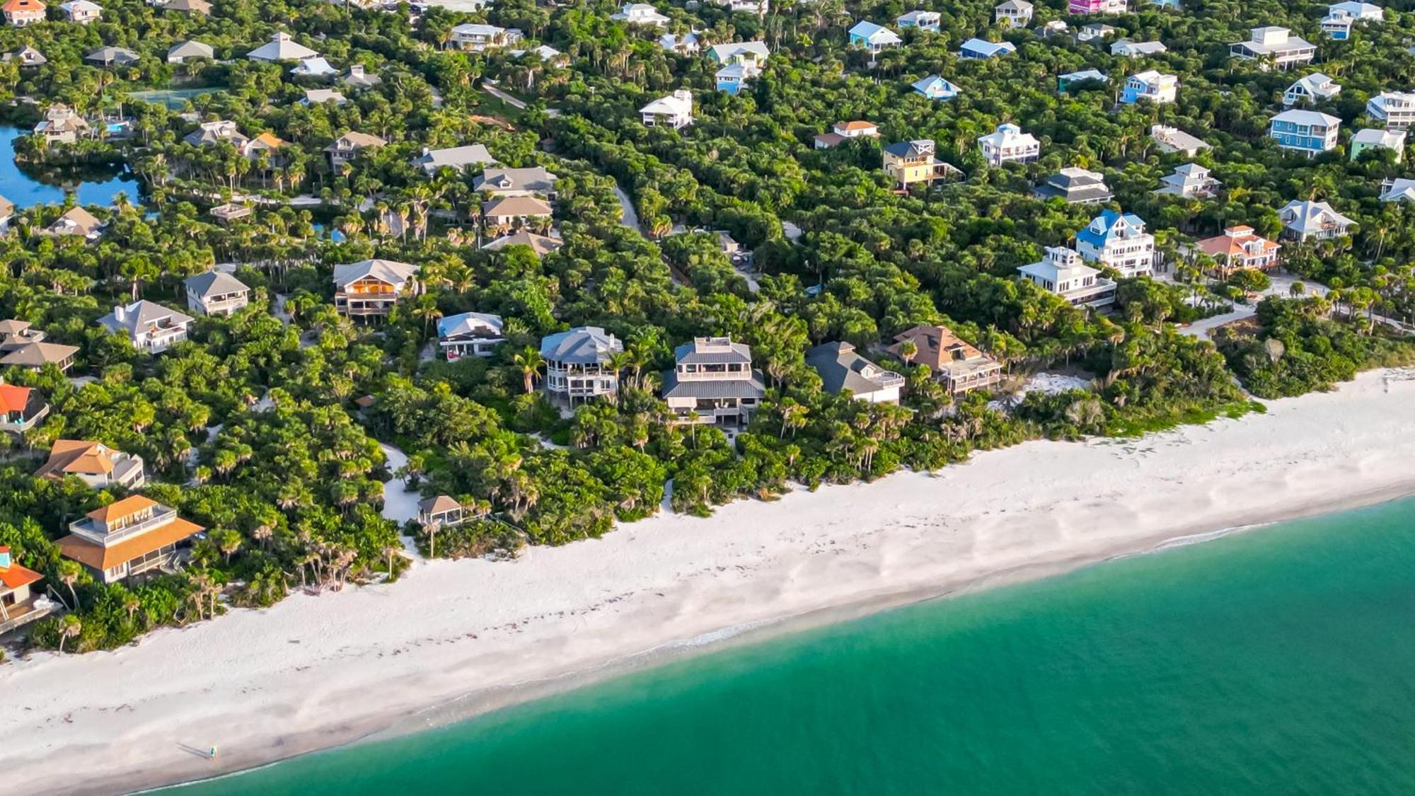 Beachfront,V Private, 360 Views, Sunsets, Hottub Captiva Island Esterno foto